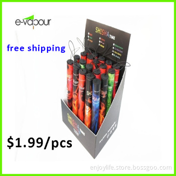 800 Puffs Electronic Cagarette Colorful E Shisha Pen